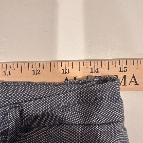 7 For All Mankind Linen Blend Blue Chinos With Elastic Cuff Ankles Sz 26 - Picture 7 of 7